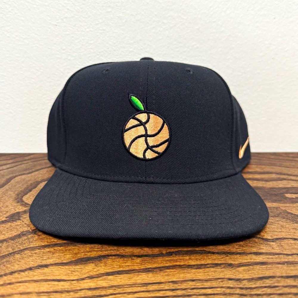 Nike Peach Jam EYBL Black SnapBack Hat NBA Logo Basketball Cap One Size